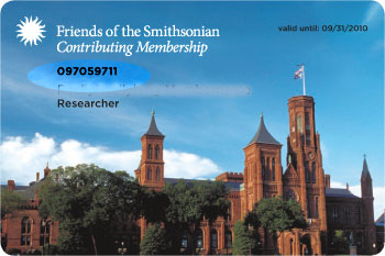 Friends of the Smithsonian Member Card