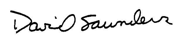 David Saunders Signature