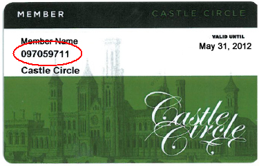 Castle Circle Membership Card